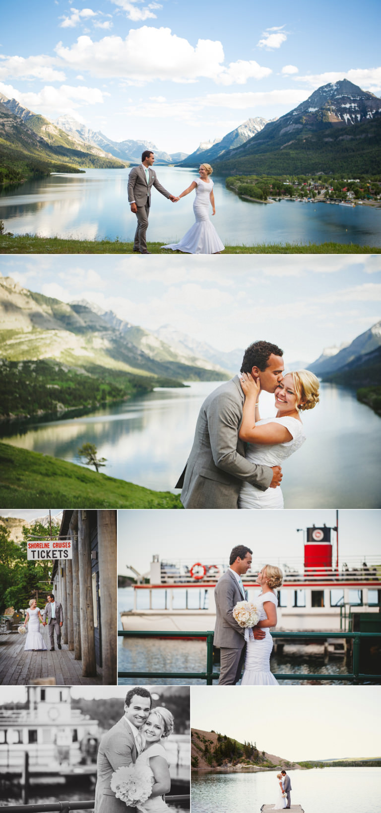 Paige and Cleighton- Waterton National Park Wedding Photography