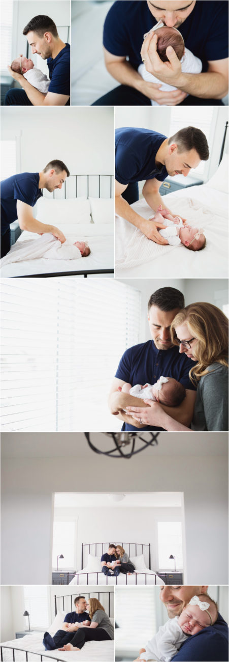 Bright Indoor Family Session with Newborn Baby