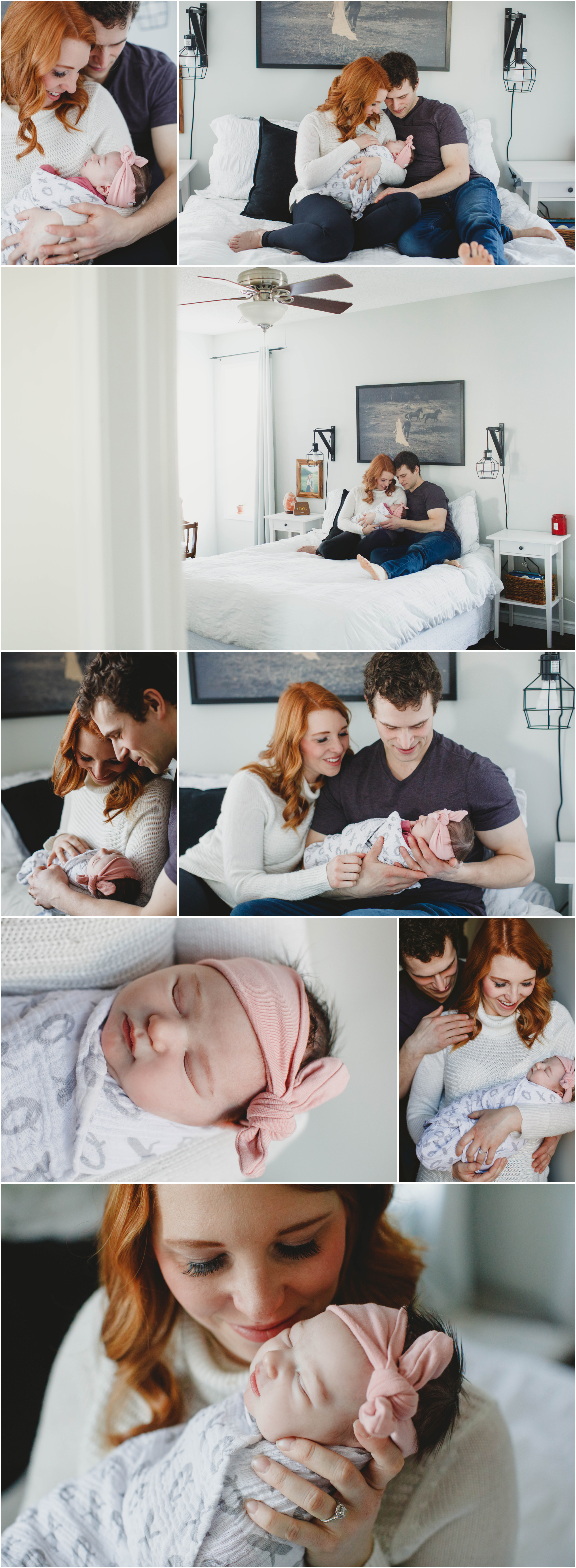 lifestyle newborn photography in your home