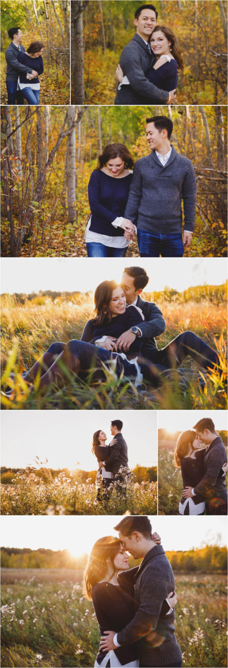 Edmonton Fall Engagement Portrait Session