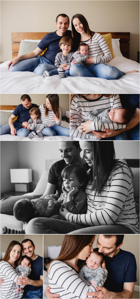 At Home Edmonton Newborn Lifestyle Family Session