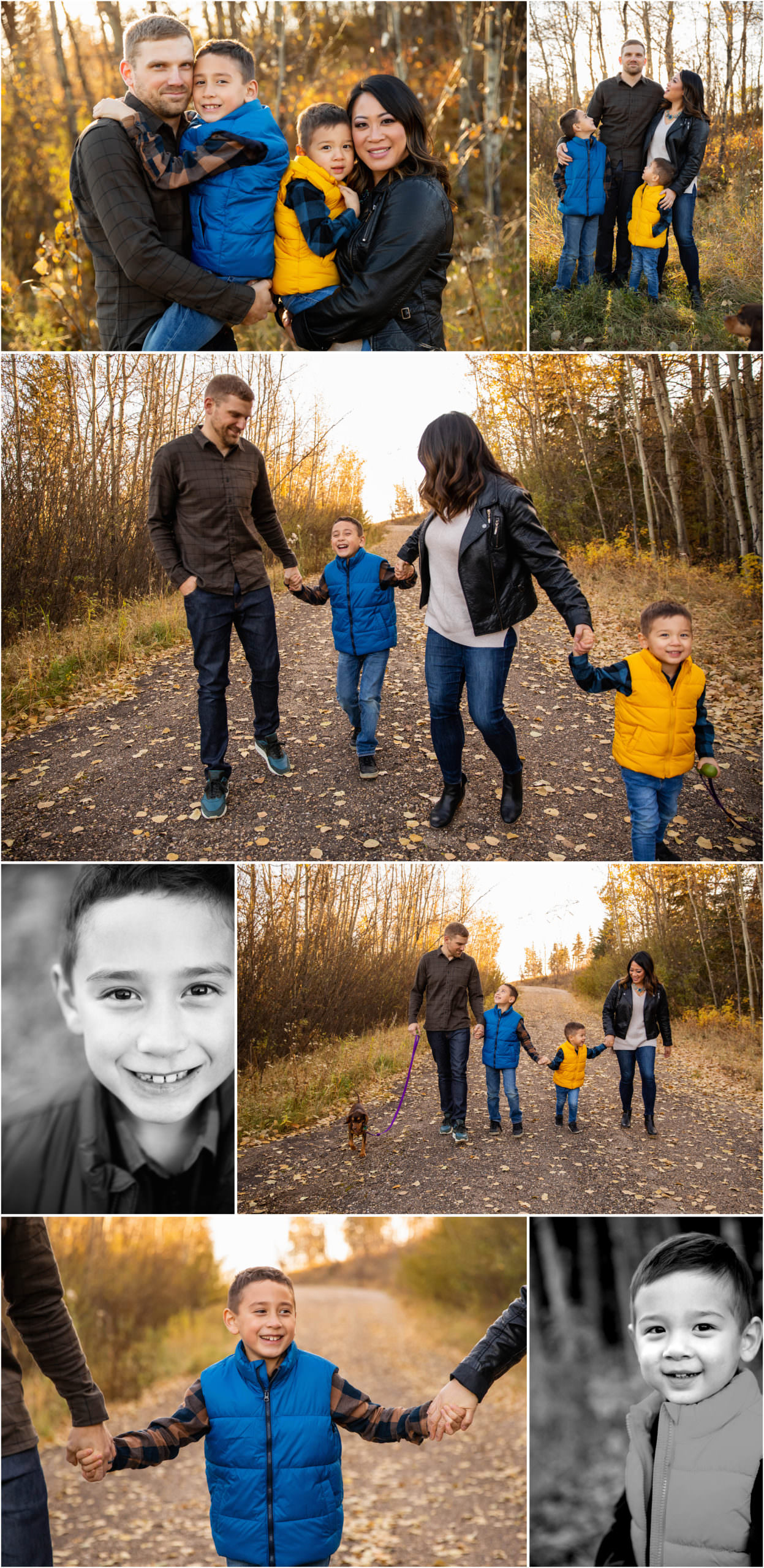 Edmonton river valley Fall family photography