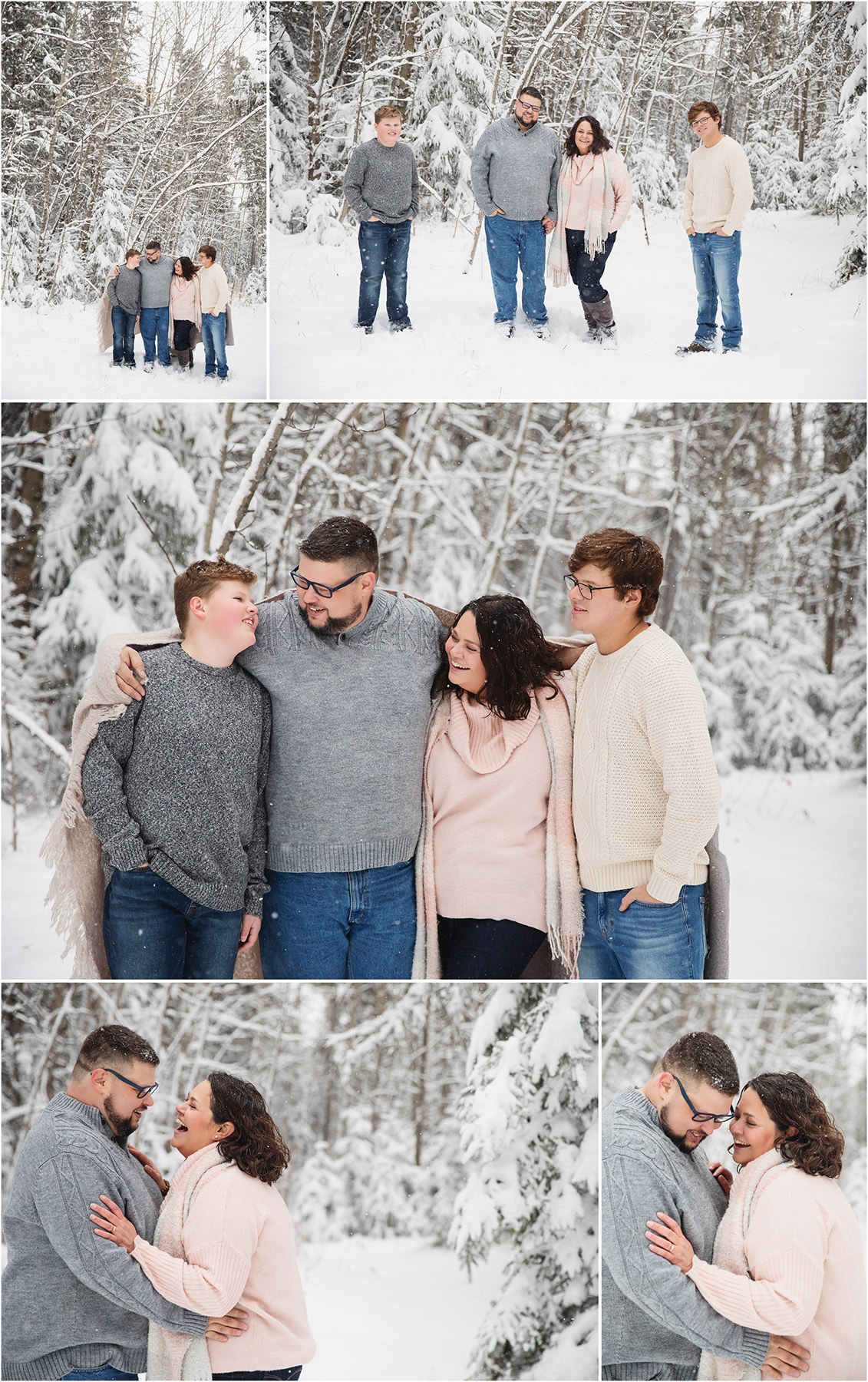 winter family lifestyle portraits in Edmonton 