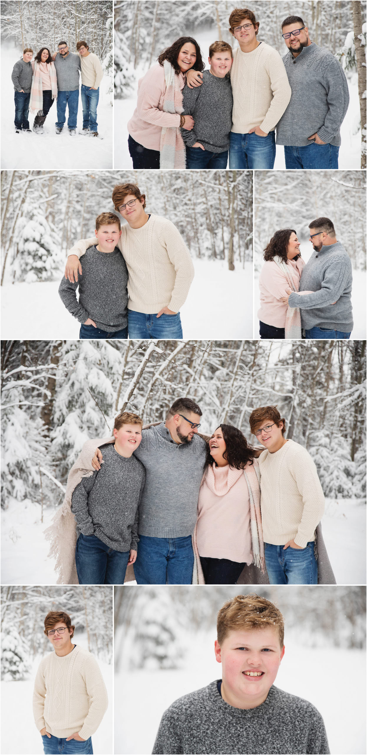 Winter Family Portrait Sessions