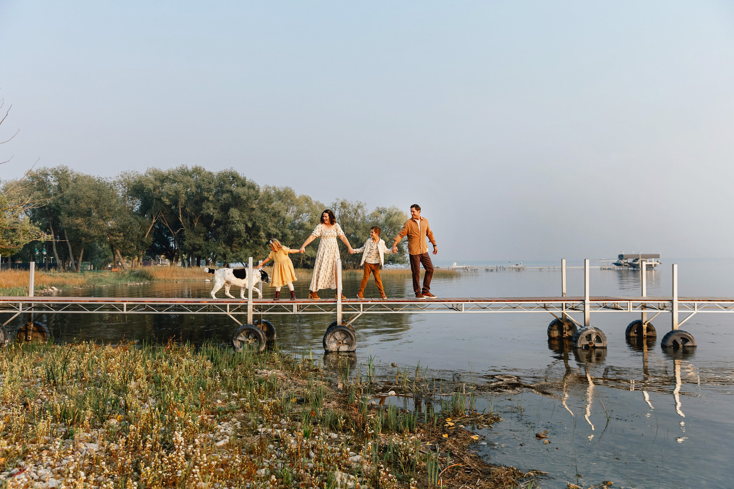 edmonton family photography at lake Wabamun